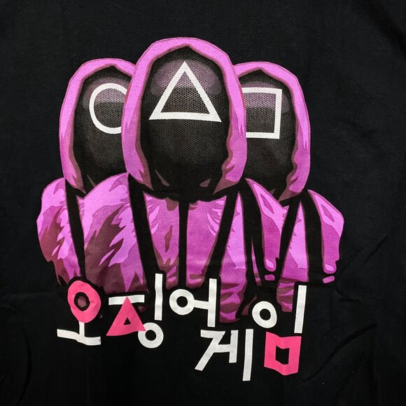 Squid Game The Masked Guards Netflix Series Promo Tee L - Picture 2 of 5